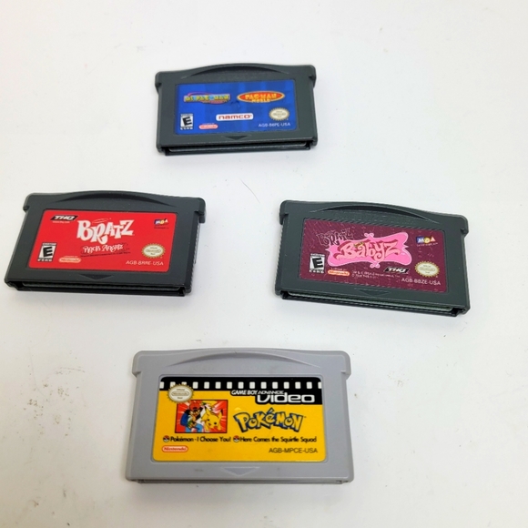 Nintendo Other - Nintendo Gameboy Advance Lot of 4 Video Games Pokémon Bratz Pac Man